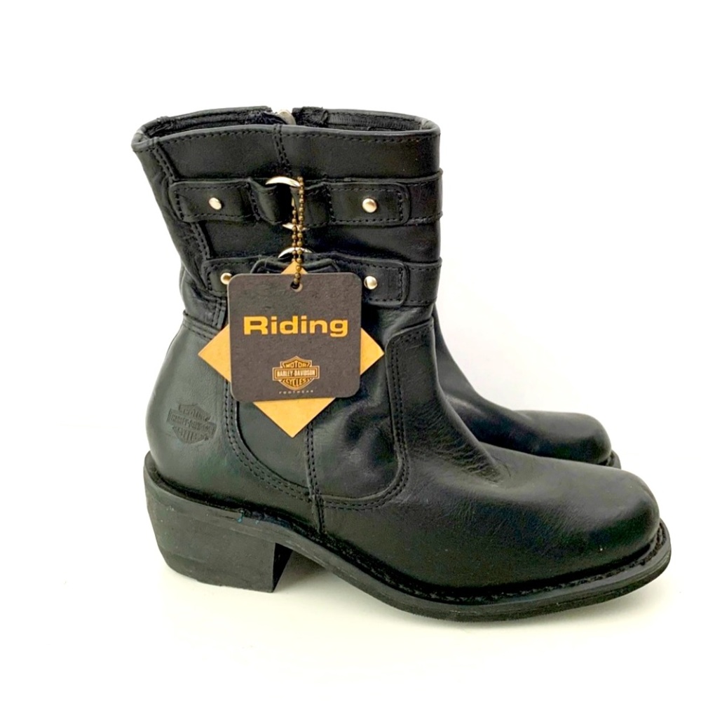 Harley Davidson Piper Women’s 9" Double Harnsess Zip Boots Size 7 New